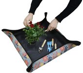 Estera de tela oxford para trasplante de plantas, estera impermeable para trasplante, estera para macetas suculentas, estera de jardinería portátil
