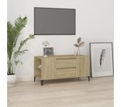 Mueble para tv | mueble de salón | mesa de tv madera contrachapada roble sonoma 102x44,5x50 cm cfw36850