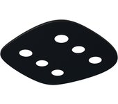 Lumicom | river free lámpara de techo, 6x gx53, max 8w, metal, negro brillante, 55x40cm