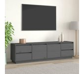 Mueble de tv | mueble de salón | mesa de tv madera maciza de pino gris 176x37x47,5 cm cfw98865
