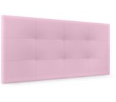 Dhome cabecero de polipiel capitoné 105x60cm camas 105 - rosa