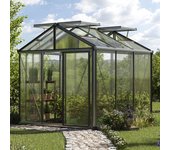 235 x 235 cm invernadero, aluminio, incl. set - pro 2
