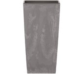 Maceta alta 49 l prosperplast urbi square effect de plástico con depósito en color gris claro, 61 (alto) x 32,5 (ancho) x 32,5 (profundo) cms