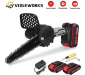 Motosierra a batería violeworks 18v 6 batería 2 baterías