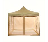 Reemplazo de mosquitera para toldo de cenador al aire libre - red de patio de 4 paneles con cremallera, 360cmx300cm