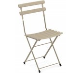 Emu arc en ciel art. 314 silla plegable en acero color gris tórtola 71