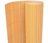 Valla de jardín de pvc de doble cara 90 x 300 cm amarillo