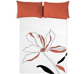 Juego de sábanas naturals javea - cama de 90 (160 x 270 cm)