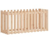 Valla elevada para jardín diseño 150x50x70cm pino macizo