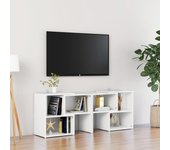Mueble para tv | mueble de salón | mesa de tv de madera contrachapada blanco 104x30x52 cm cfw95330