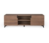 Mueble tv para salón comedor modelo over acabado en nogal medidas:180x55x45 cm