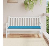 Cojín para banco de jardín azul tela oxford 150x50x3 cm