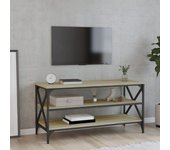 Mueble para tv | mueble de salón | mesa de tv madera contrachapada roble sonoma 100x40x50 cm cfw66227