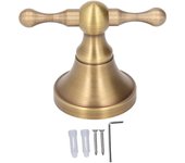 Perchero antiguo de cobre macizo para toallas y batas, montado en la pared - accesorio de baño y cocina