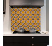 Panel antisalpicaduras de aluminio ignífugo satinado para cocina, torres vedras 700x700mm babouche