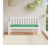Cojín para banco de jardín verde tela oxford 150x50x7 cm