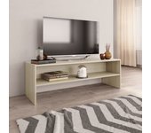 Mueble de tv | mueble de salón | mesa de tv madera contrachapada roble sonoma 120x40x40cm cfw39491