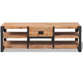 Mueble tv 140 x 40 x 45 cm madera maciza de acacia