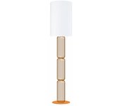 Farola tosel lisburne tela columna cobre d30 x h155 cm