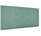 Dhome cabecero de tela aqualine con 2 hileras de botones 110x50cm camas 105 - verde agua