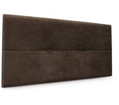 Dhome cabecero de tela aqualine con botones 110x50cm camas 105 - marrón