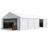Carpa almacén 5x10 m, pvc 700 blanco