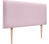 Dhome cabecero de polipiel liso 105x105cm con patas camas 105 - rosa
