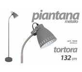 Lámpara de pie moderna gris tórtola 132 cm h