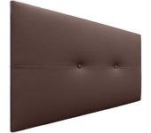 Dhome cabecero de polipiel con botones 105x50cm camas 105 - chocolate