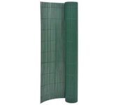 Valla de jardín de doble cara 110x500 cm verde
