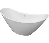 Bañera exenta blanca moderna 172 x 72 cm - joy