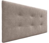 Dhome cabecero de tela aqualine capitoné 105x60cm camas 105 - tierra