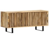 Mueble para la tv | mueble de salón | mesa de tv madera maciza de mango 90x30x40 cm cfw17213