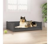 Maison exclusive - cama para perros madera maciza de pino gris 95,5x65,5x28 cm