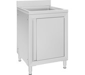 Fregadero de cocina | pila de cocina profesional acero inoxidable 60x60x96 cm cfw52929