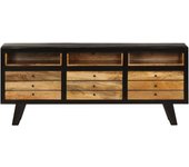 Mueble tv madera maciza de mango 120 x 30 x 50 cm