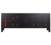 Mueble de tv dkd home decor azul rojo abeto madera mdf (130 x 24 x 51 cm)