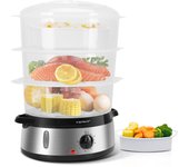 Vaporera eléctrica 800w, 9l, libre de bpa aigostar fitfoodie steel