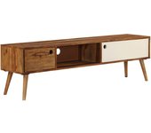 Mueble para tv | mueble de salón | mesa de tv madera maciza de sheesham 140x30x40 cm cfw33297