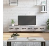 Mueble para tv | mueble de salón | mesa de tv madera de ingeniería gris hormigón 150x36x30 cm cfw26389