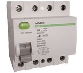 108366 disyuntores de corriente residual noark ex9l-n 4p 40a a 100ma