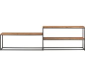 Mueble tv 180x30x50 cm madera maciza de acacia