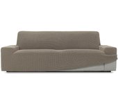 Tienda eurasia - funda de sofa niagara, poliéster y algodón, lino, 3 plazas