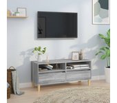 Mueble de tv | mueble de salón | mesa de tv madera contrachapada gris sonoma 100x34,5x44,5 cm cfw72971