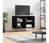 Mueble de tv | mueble de salón | mesa de tv madera de ingeniería negro 69,5x30x50 cm cfw56761