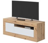 Mueble de tv new york- roble nodi y blanco artik