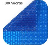 Cobertor térmico geobubble azul para piscina 500 micras (7 x 3 m.)