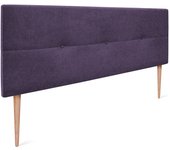 Dhome cabecero de tela aqualine con botones 150x105cm con patas camas 150 - lila