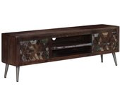 Mueble para tv | mueble de salón | mesa de tv de madera maciza reciclada 140x30x45 cm cfw55600