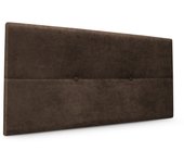 Dhome cabecero de tela aqualine con botones 105x50cm camas 105 - marrón